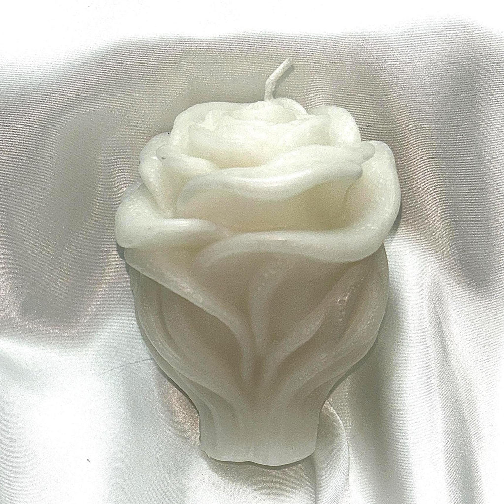 Black Rose Candle with 3D crown frosted petal tips 2pc set!