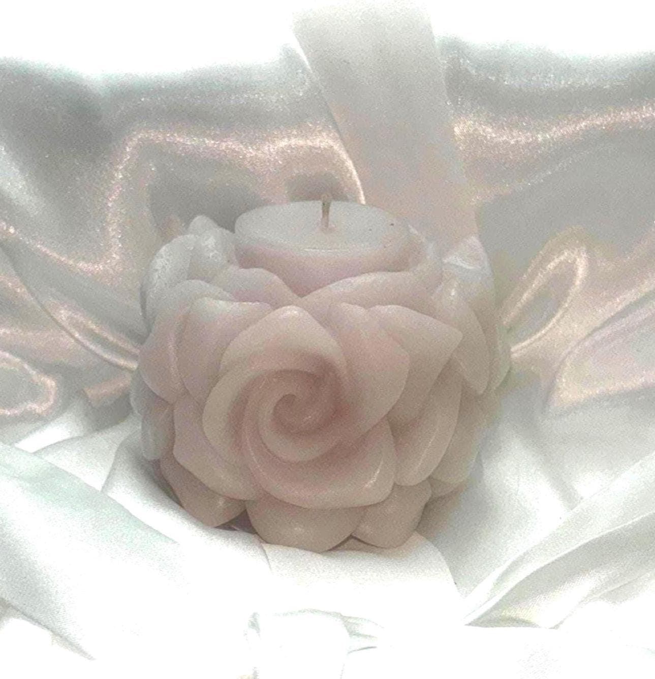 Chubby Rose Candle in Fairy Pink 2pc set!