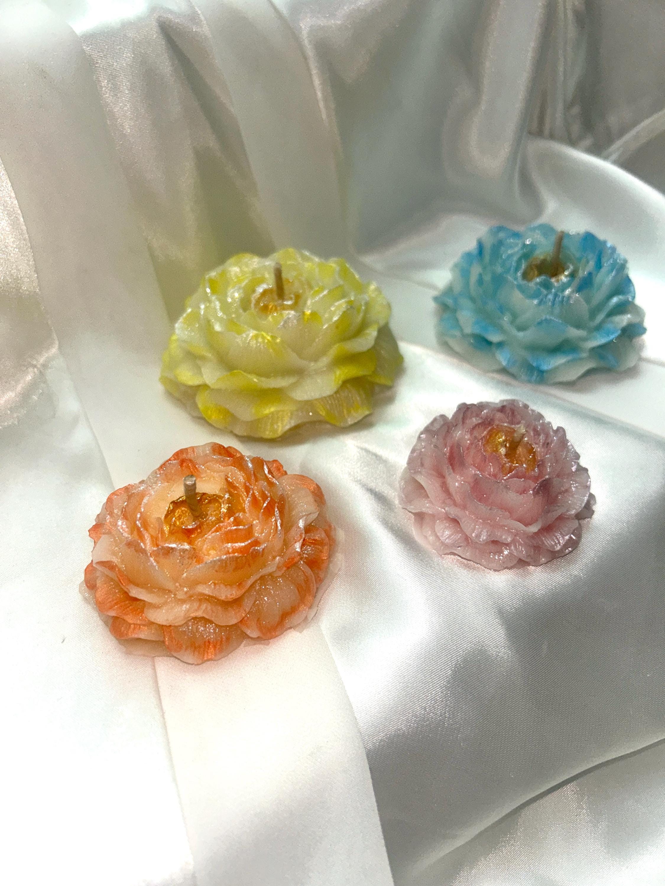 Prosperous Peonies, 3D Frosted Petal Tips, 4 pc set!