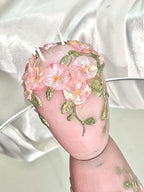 Fairy Pink Floral Wedding Candle, Vows of Honor 2pc set!