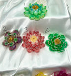 Lost In Lotus Bundle (1 set of 4) with 3D crown frosted petal tips