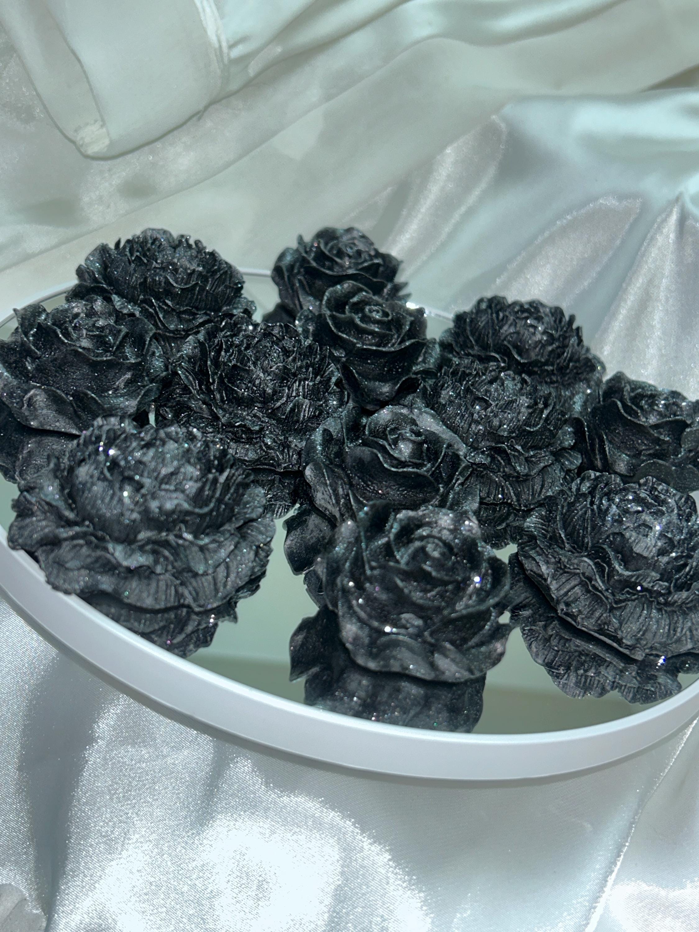 Florally Rustic Black Dark Little Angels, 3D Dark Tarts, 12pc set!