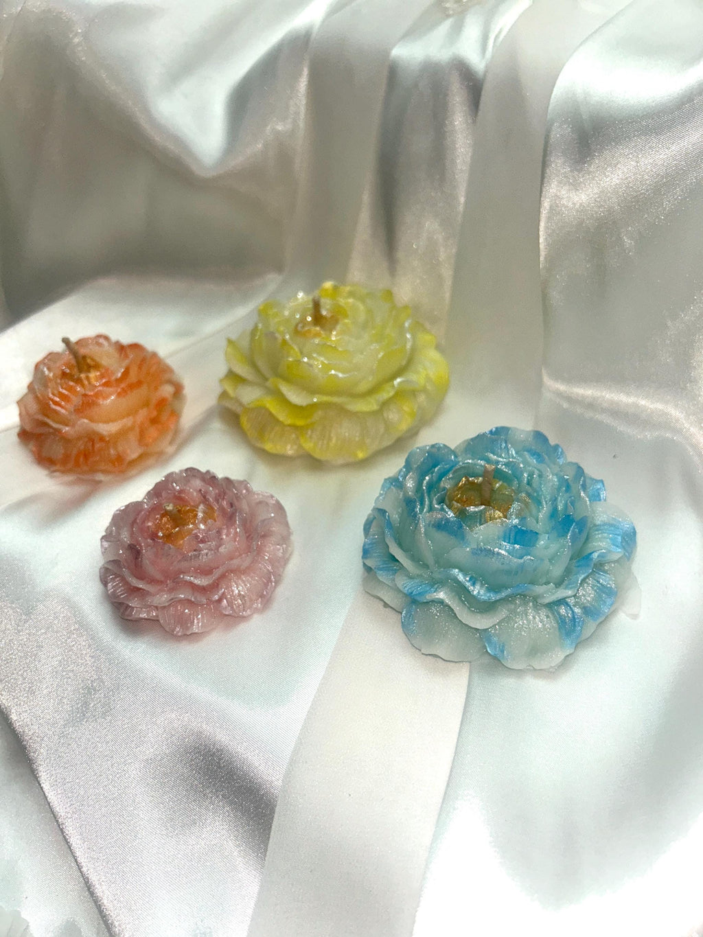 Prosperous Peonies Bundle (1 set of 4) with 3D crown frosted petal tips