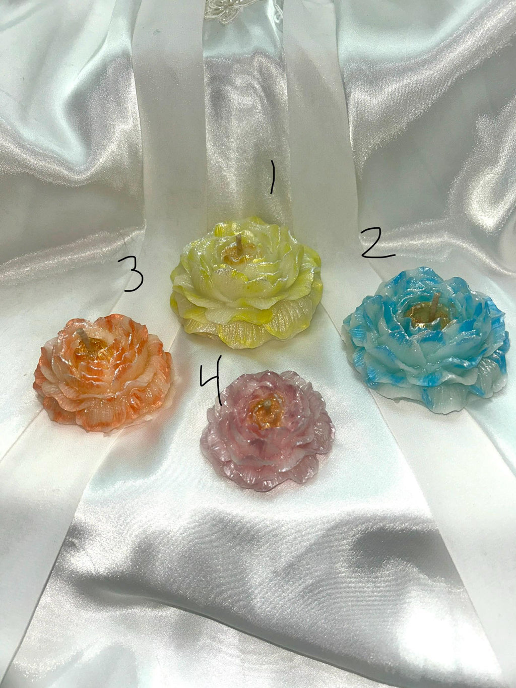 Prosperous Peonies Bundle (1 set of 4) with 3D crown frosted petal tips