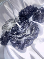 Rustic Black Tipped Peony Candles 3 pc set - The Dark Wonderers