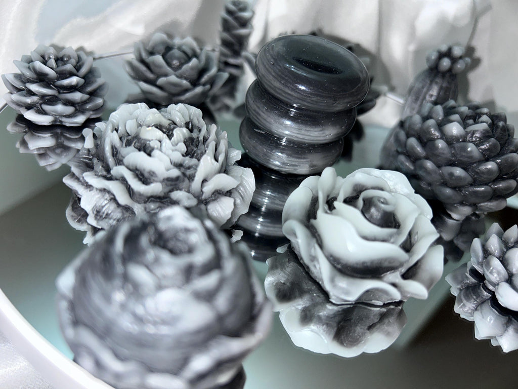 Dark Floral Wax Melts, Eucalyptus Scented, 13 pc Set