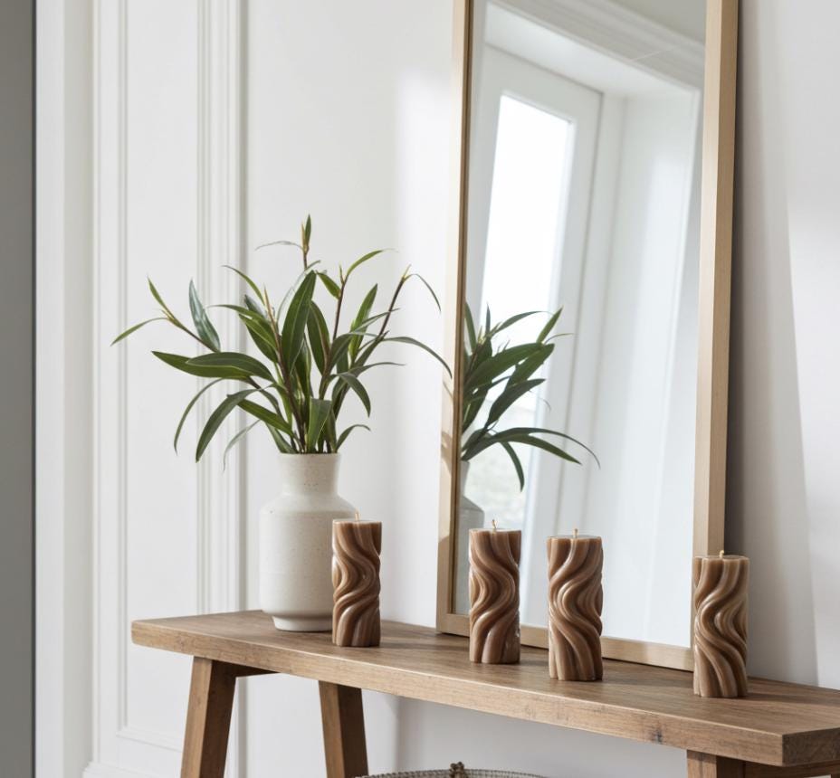 Ripples Of Time in Copper Sun Tan, 3D Crown Molded, 4 pc set!