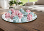 Floral Tea Lights, 3D Frosted in Whimsical White, 12 pc set!