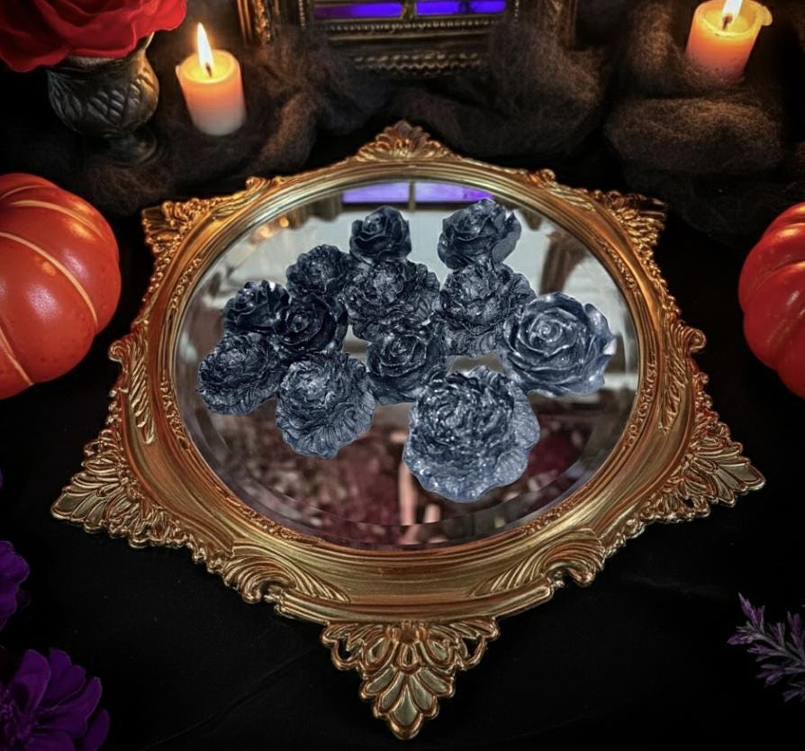 Florally Rustic Black Dark Little Angels, 3D Dark Tarts, 12pc set!