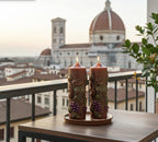 La Dolce Vita Candles in Il Vino Rosso, 3D Crowned Grapevine Moldings, 2pc set!