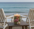 3D Flamingo Candle Set, Fairy Pink & Spring Green, Tropical Decor