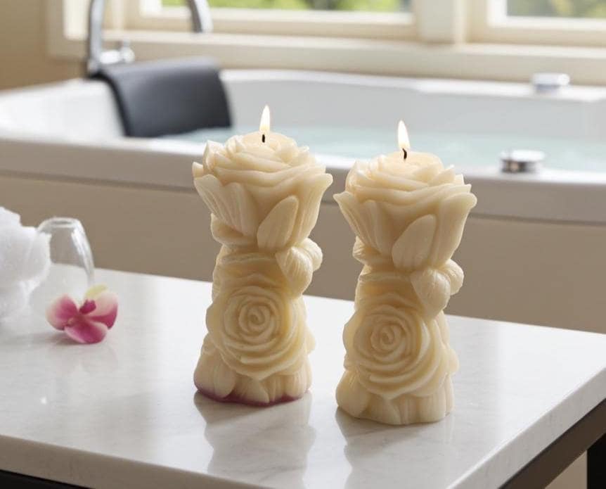 Roses Upon Roses Candles, 2pc set!