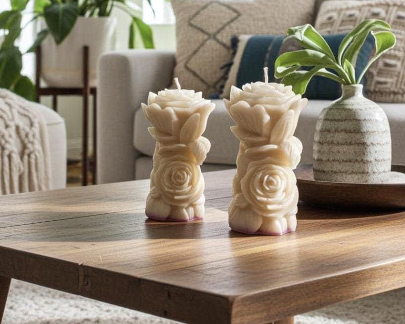 Roses Upon Roses Candles, 2pc set!