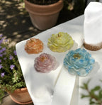Prosperous Peonies, 3D Frosted Petal Tips, 4 pc set!