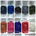 Black Rose Candles, 3D Crown Frosted Petal Tips, 2pc set!