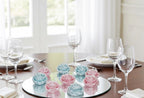 Floral Tea Lights, 3D Frosted in Whimsical White, 12 pc set!