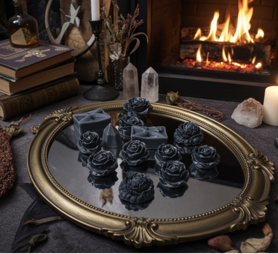 Florally Rustic Black Dark Little Angels, 3D Dark Tarts, 12pc set!