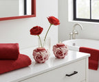 Chubby Roses Are Red Candles, 3D Crown Frosted Petal Tips, 2pc set!