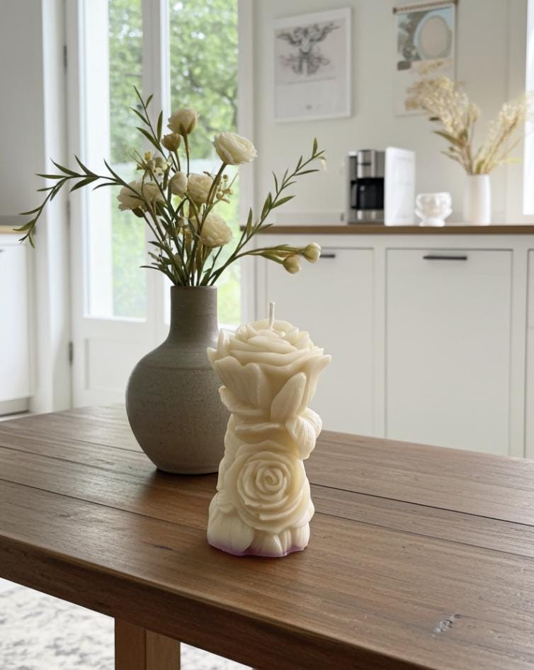 Roses Upon Roses Candles, 2pc set!