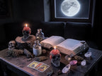Skull N Roses Candles, Rustic Black, 2pc set!