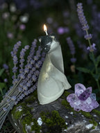 Siamese Cat Candle – Seal Point Wax Figurine, Mica Powder Dye Home Decor