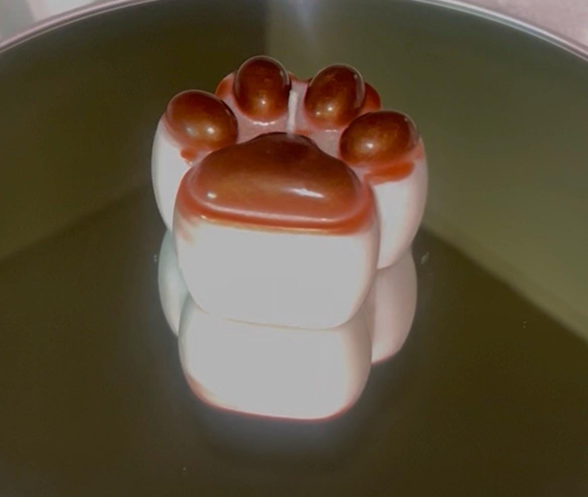 Paw Cups Candles, 4 pc set!