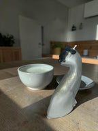 Siamese Cat Candle – Seal Point Wax Figurine, Mica Powder Dye Home Decor