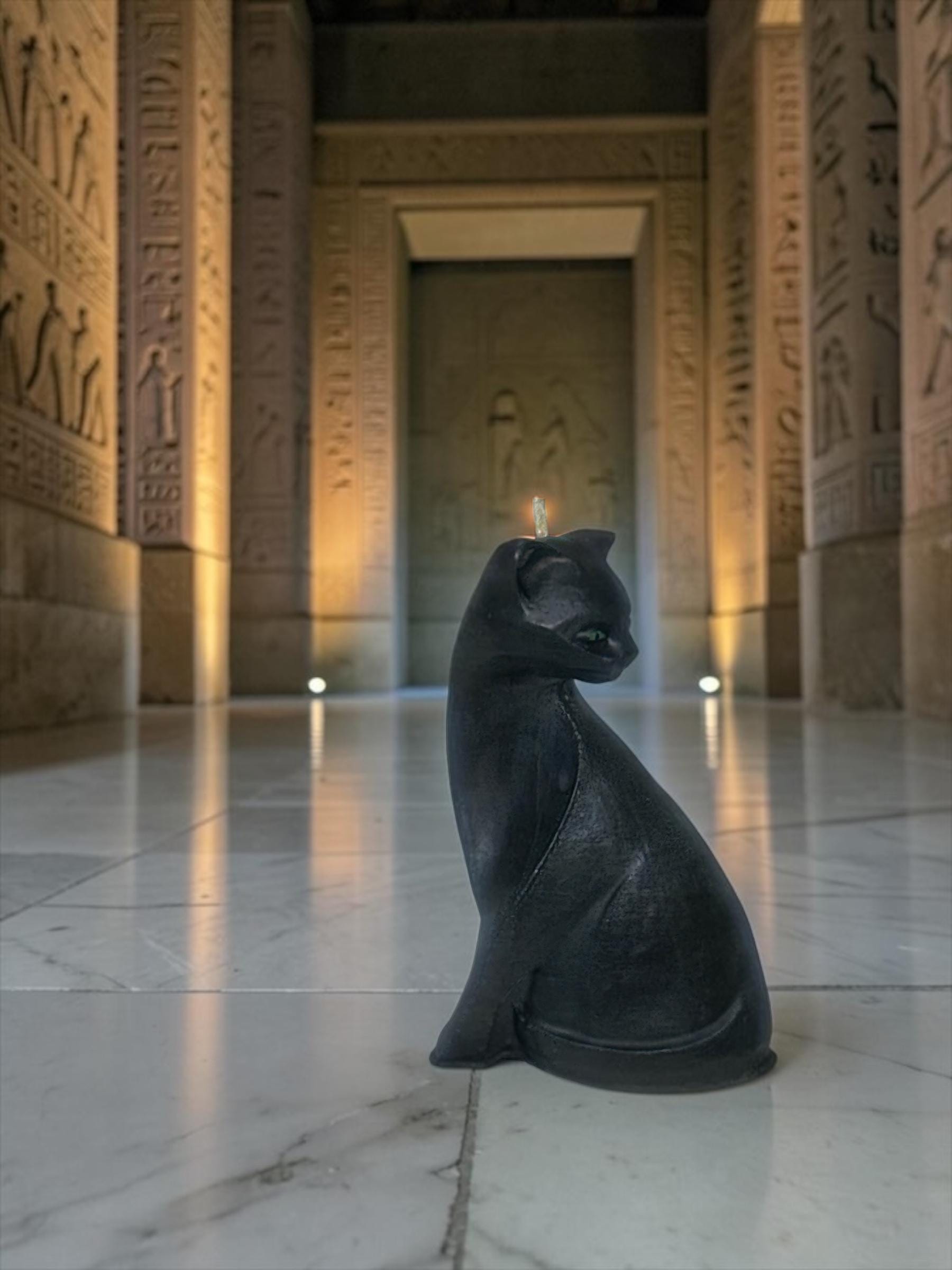 Mystical Black Cat, 2 pc set!