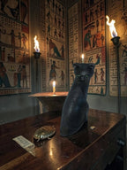 The Black Cat of Bastet Candle, 2pc set!