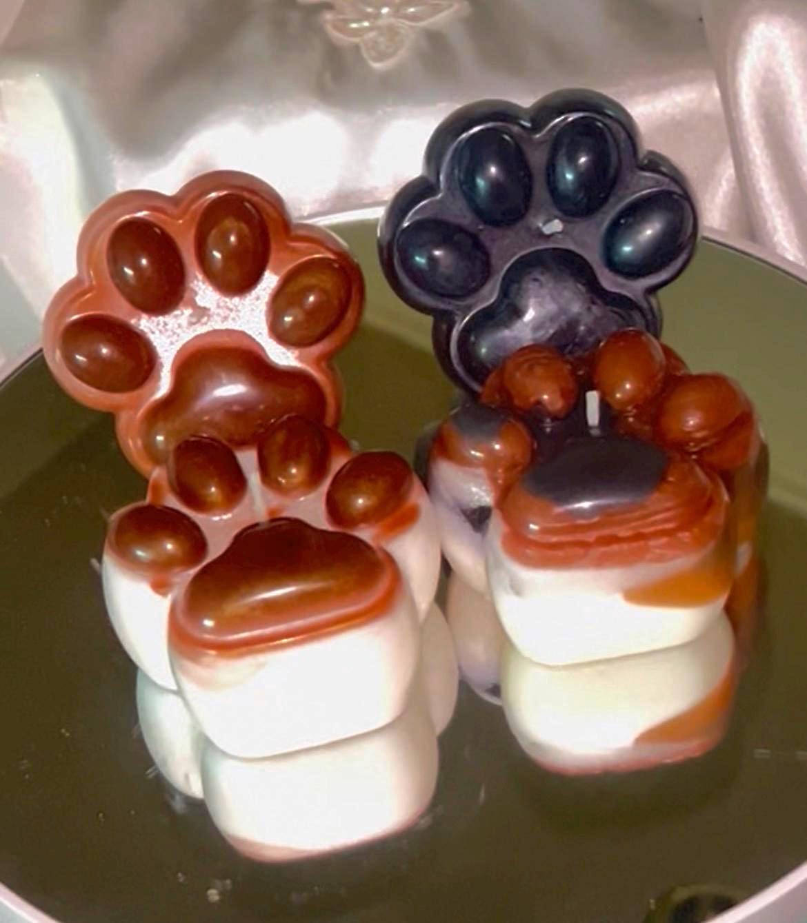 Paw Cups Candles, 4 pc set!
