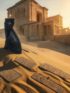 The Black Cat of Bastet Candle, 2pc set!
