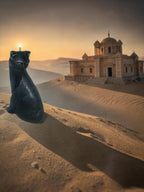 The Black Cat of Bastet Candle, 2pc set!