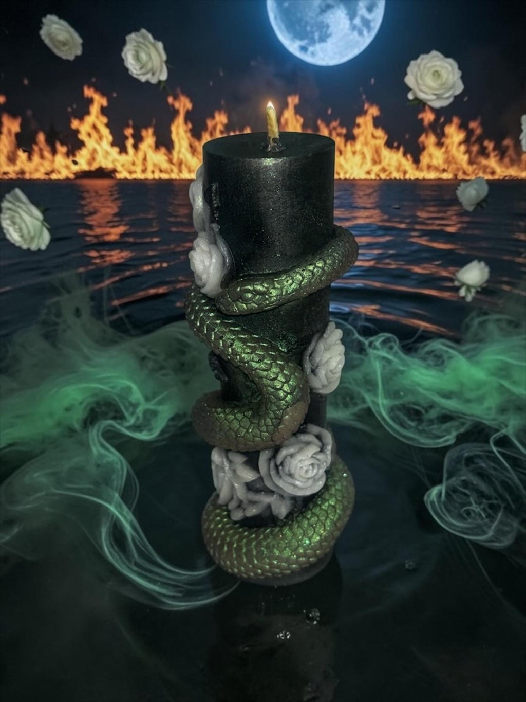 Serpent and The Roses Candle, 2pc set!