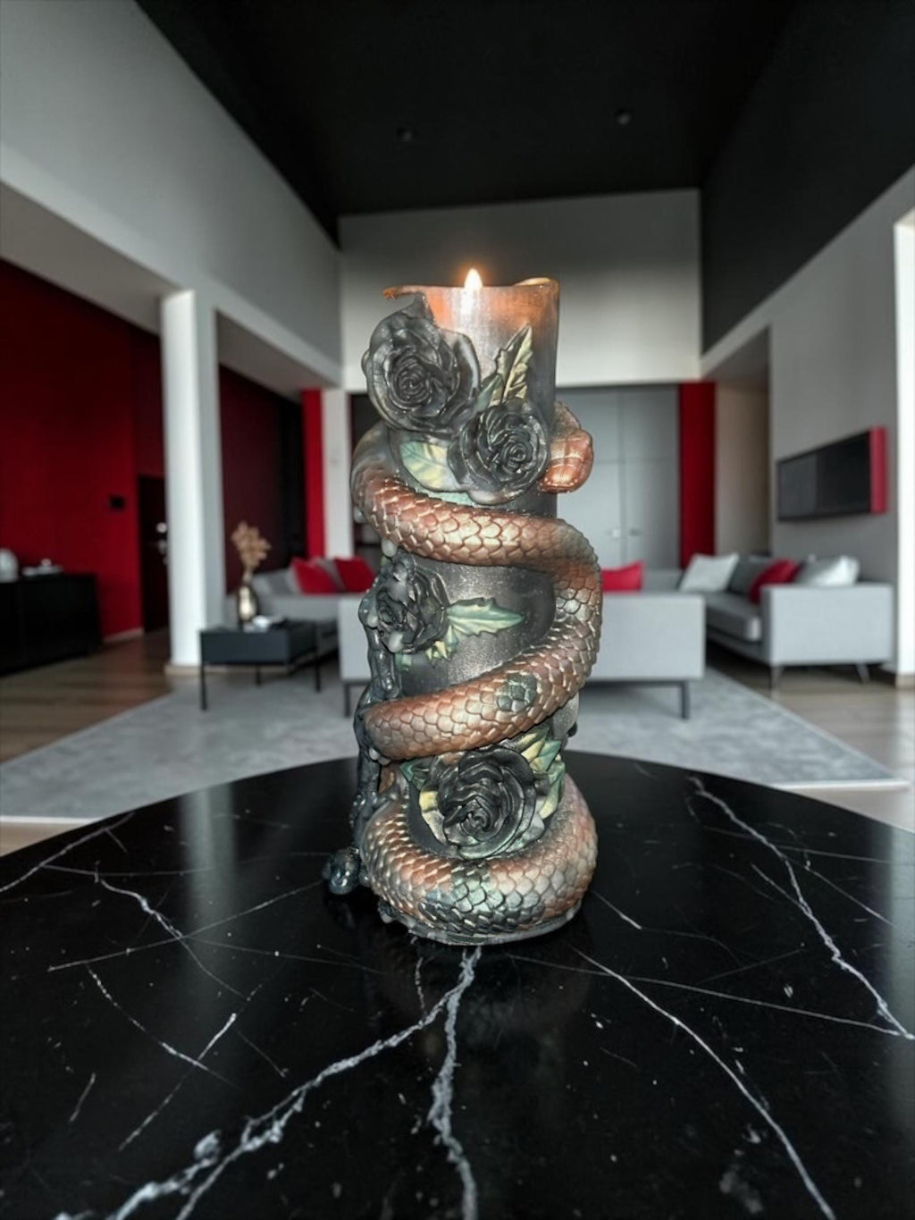 Serpent and The Roses Candle, 2pc set!