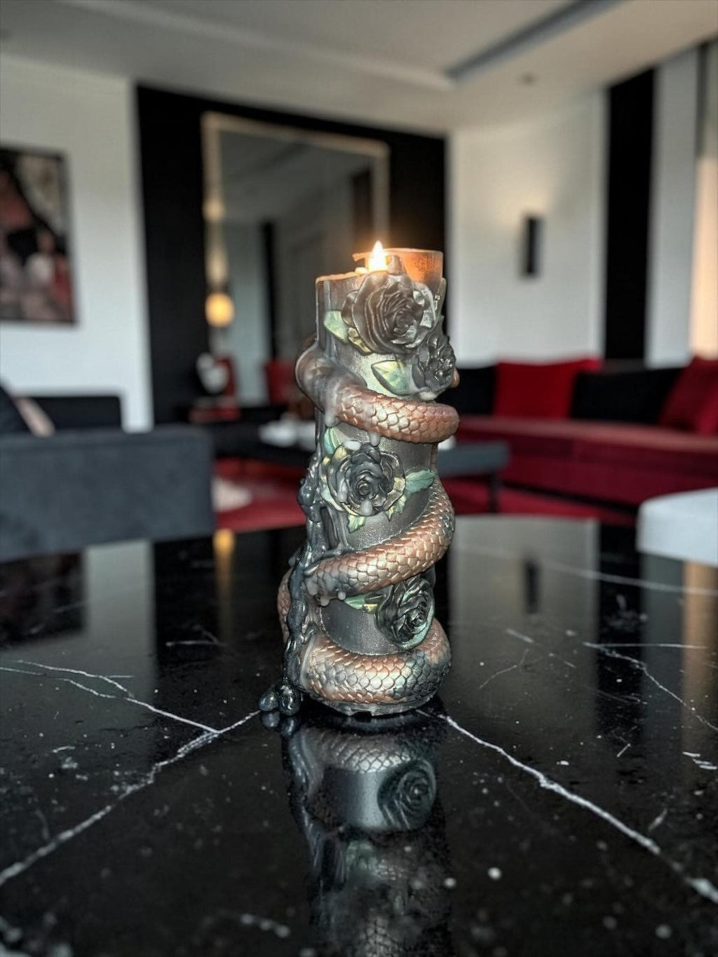 Serpent and The Roses Candle, 2pc set!