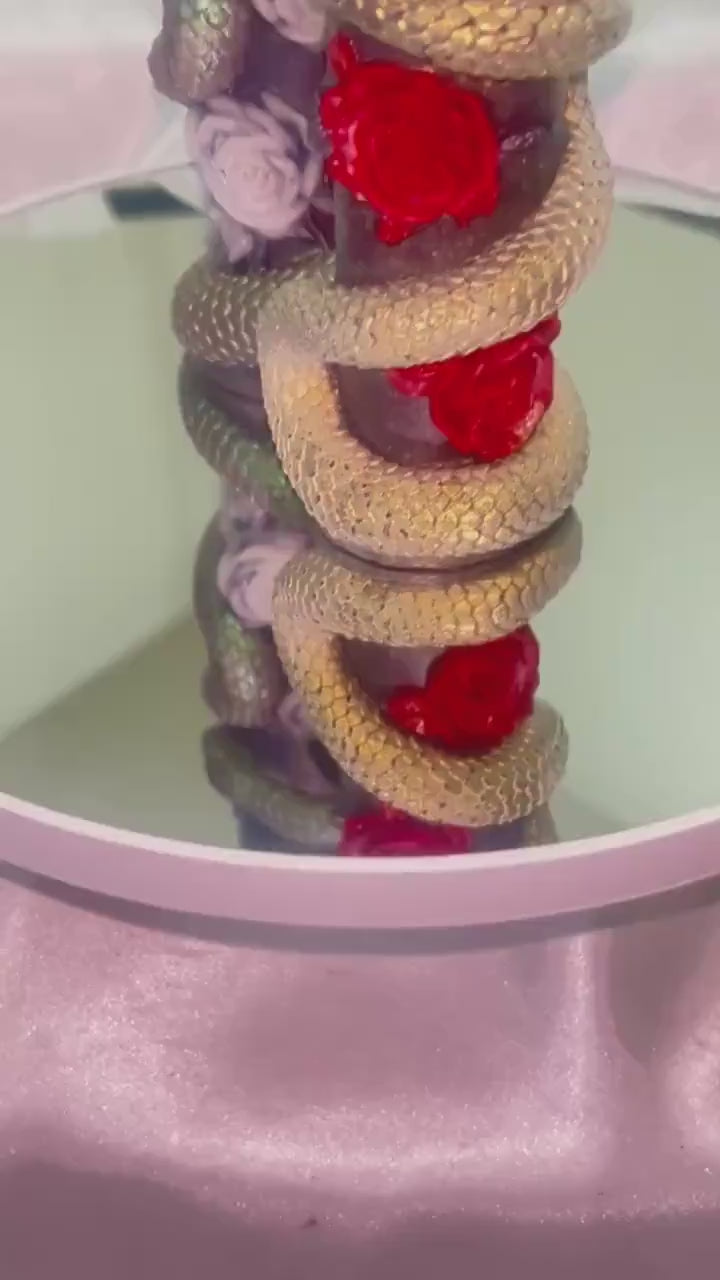 Serpent and The Roses Candle, 2pc set!