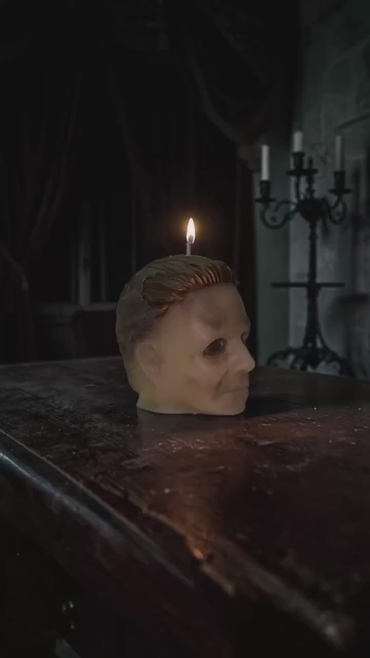Michael Myers candle, 2 pc set!